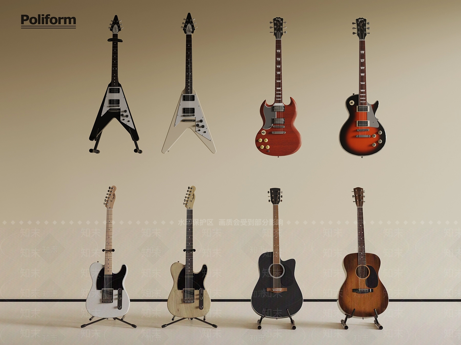 乐器3D模型下载【ID:1190354571】