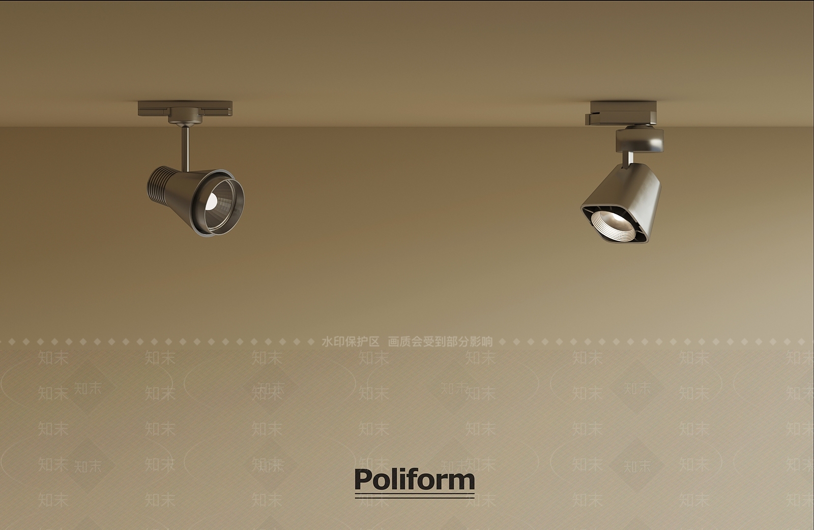 现代筒灯射灯SU模型下载【ID:1190359867】