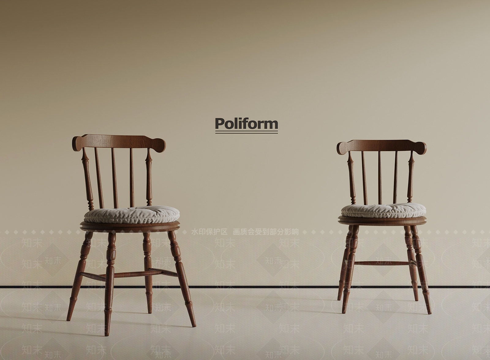 法式中古餐桌椅3D模型下载【ID:1190361237】