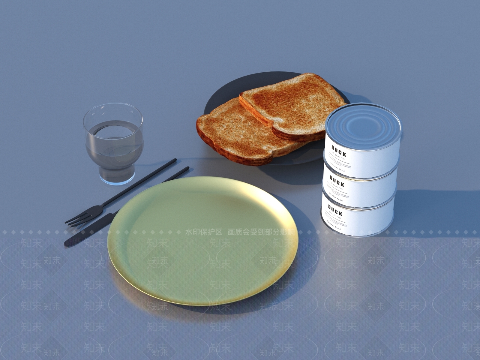 厨房用品3D模型下载【ID:1190366825】