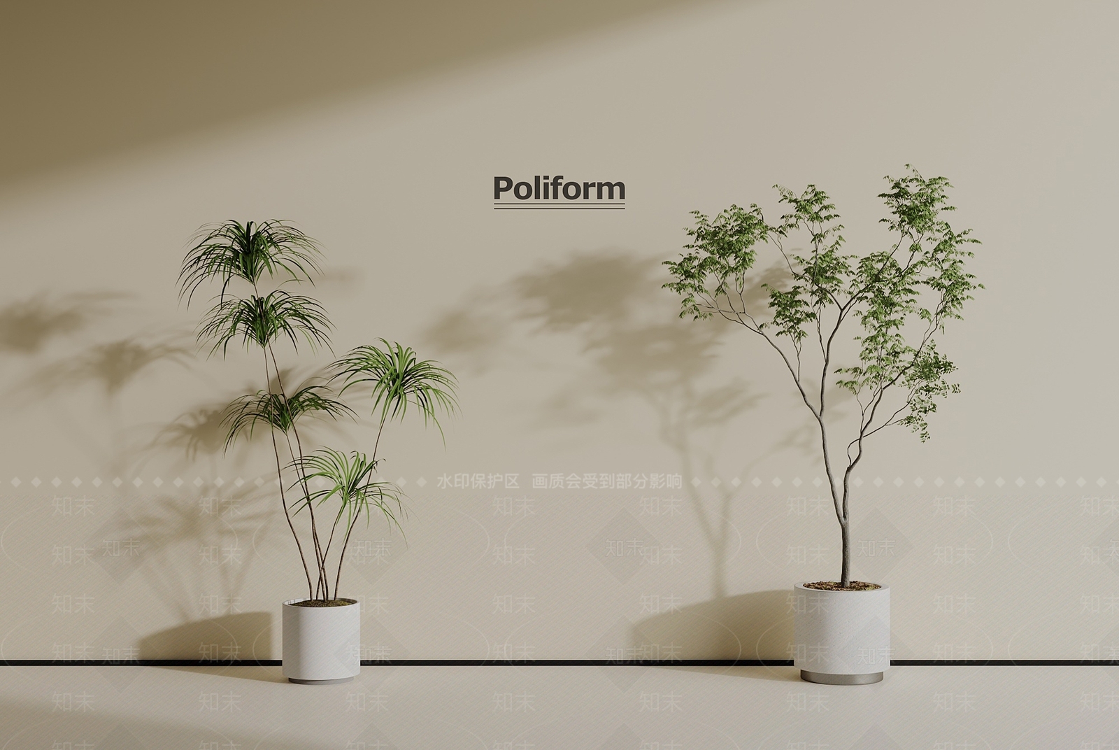 盆栽3D模型下载【ID:1190367660】