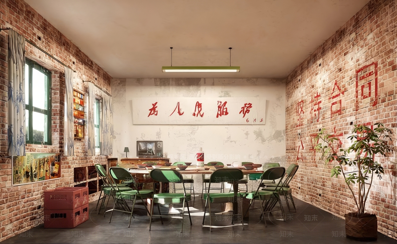 复古火锅店3D模型下载【ID:1190369065】