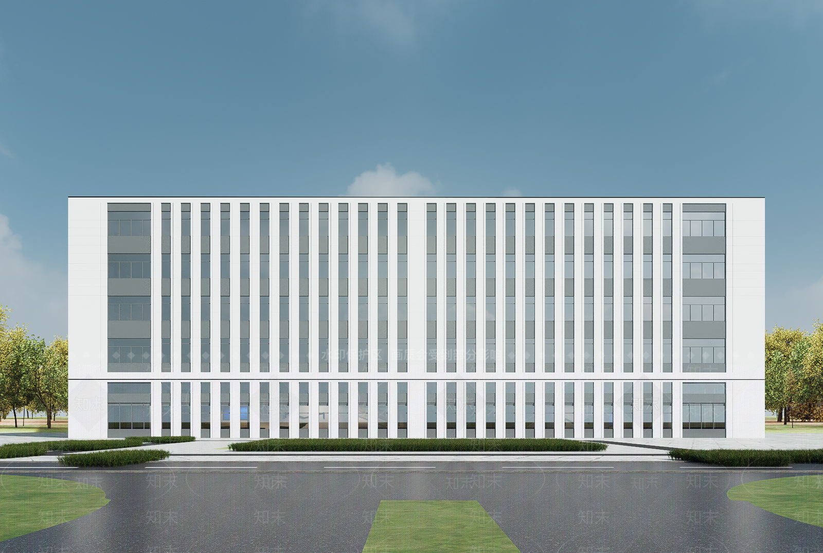 现代厂房SU模型下载【ID:1190369116】