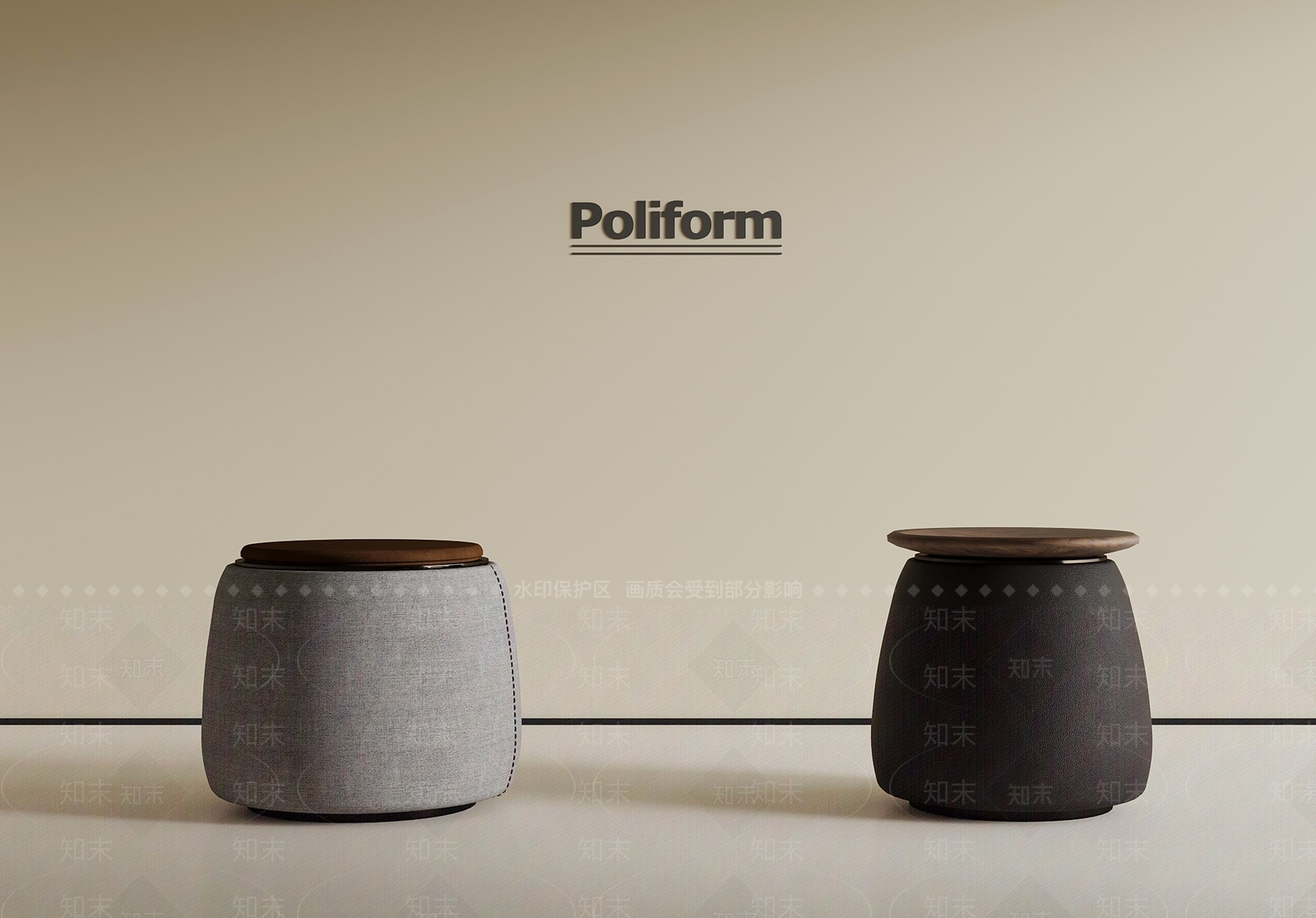 现代其他凳子3D模型下载【ID:1190370034】