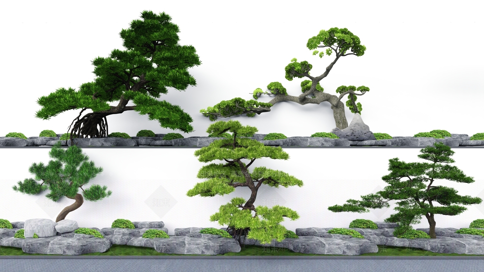 植物组合SU模型下载【ID:1190370904】
