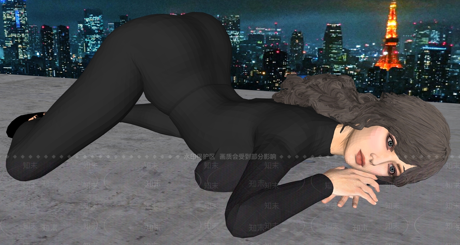 女人SU模型下载【ID:1190375093】
