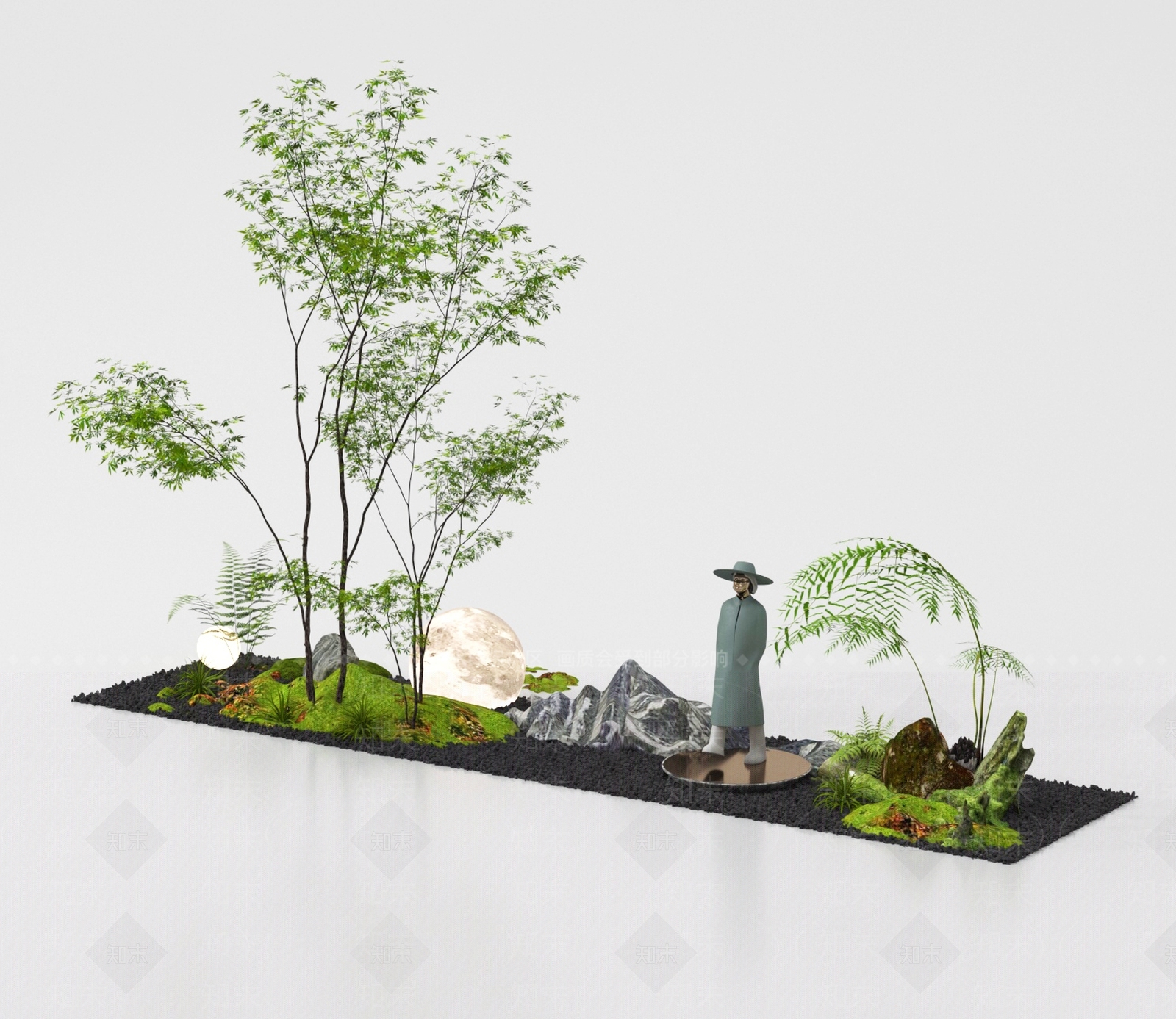 现代其他景观小品3D模型下载【ID:1190376320】