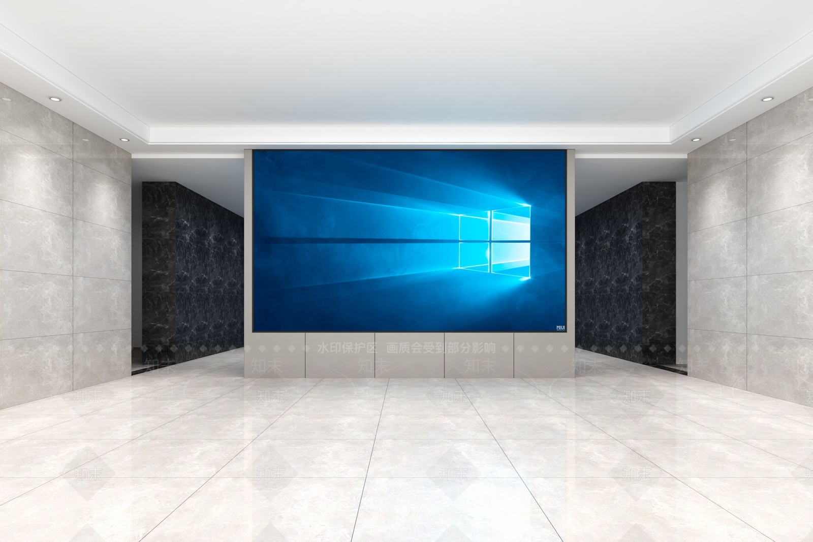 现代办公大厅3D模型下载【ID:1190377687】