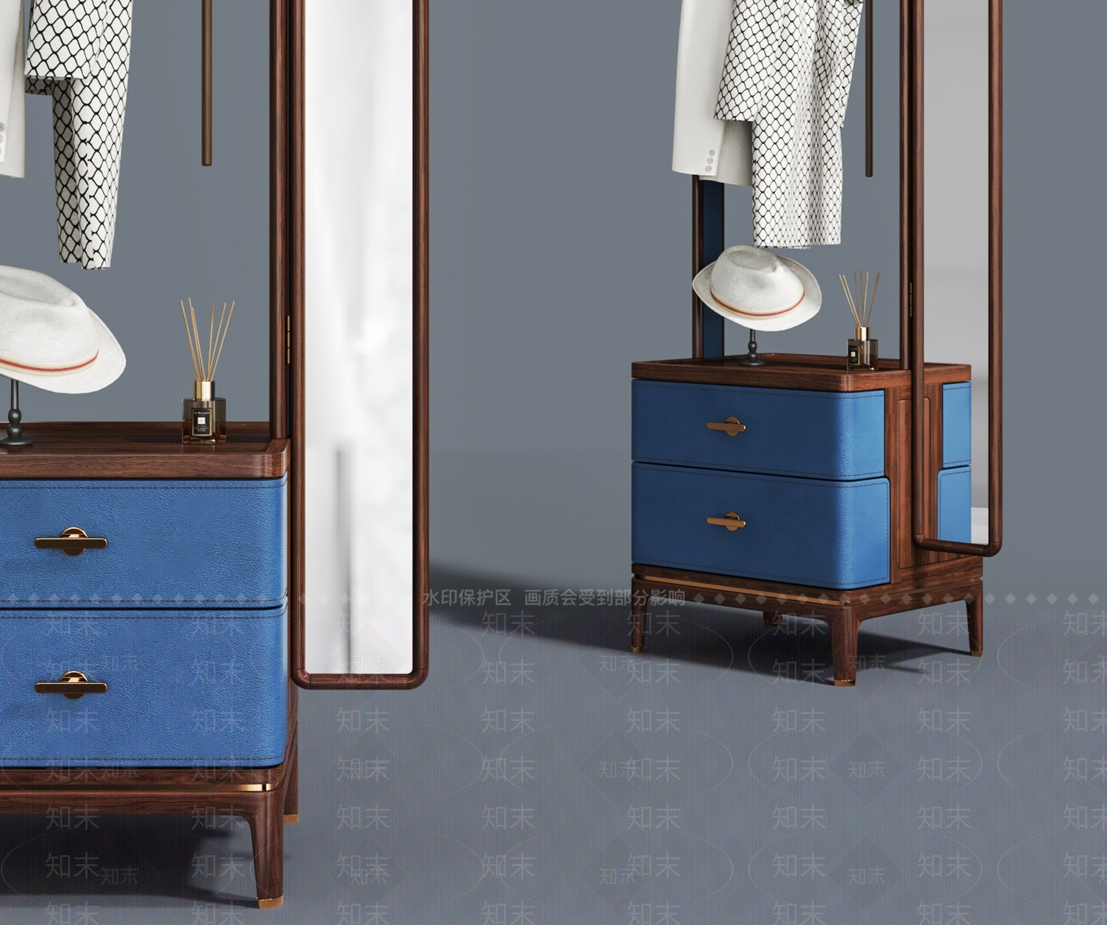 现代衣架3D模型下载【ID:1190377743】