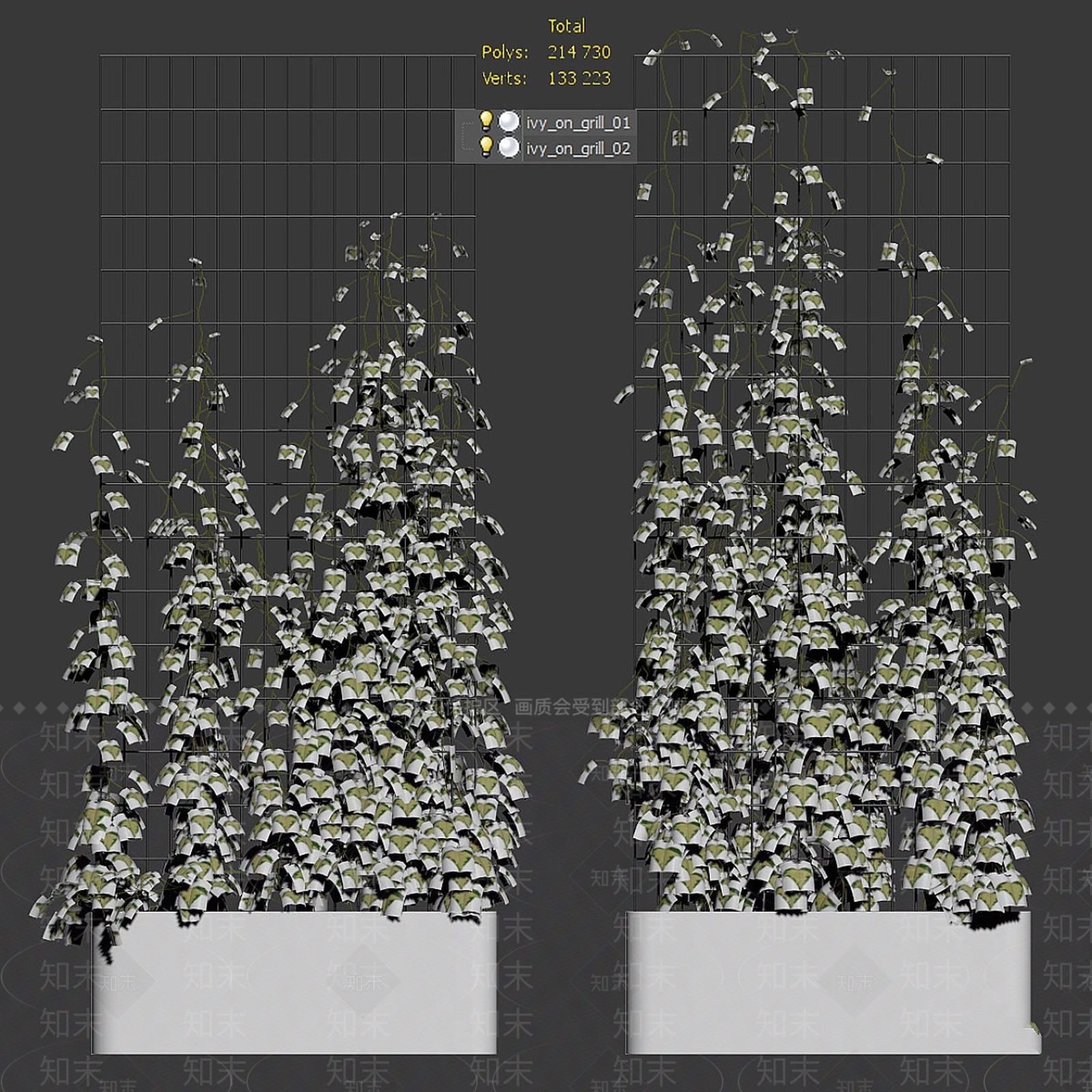 绿植墙3D模型下载【ID:1190389274】