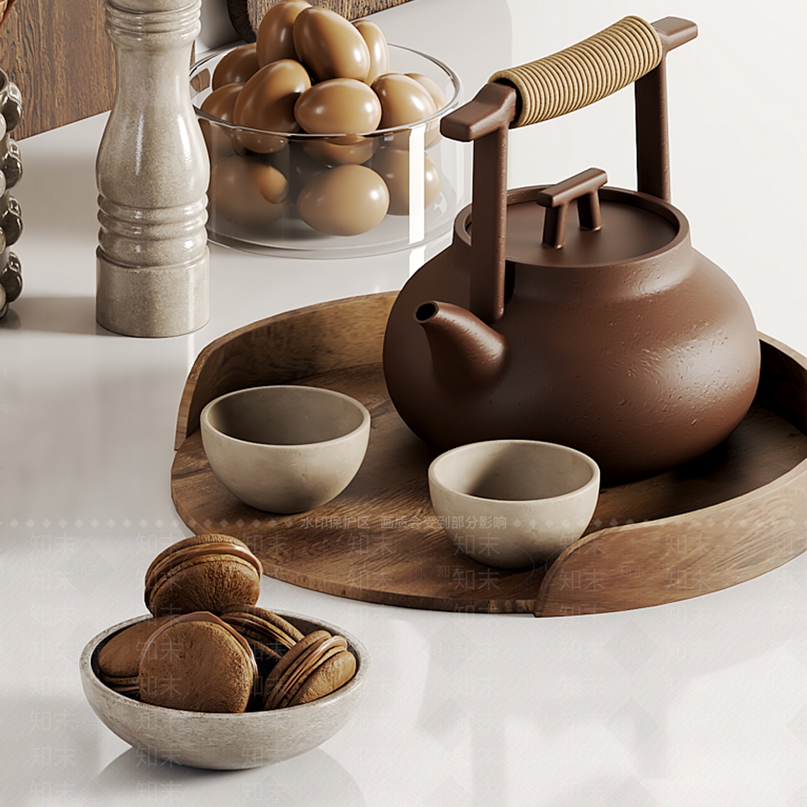茶具3D模型下载【ID:1190391522】