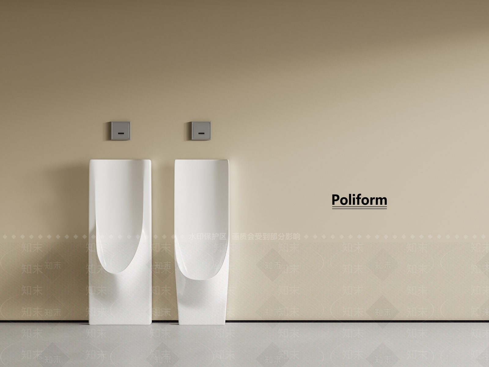 小便斗SU模型下载【ID:1190395207】