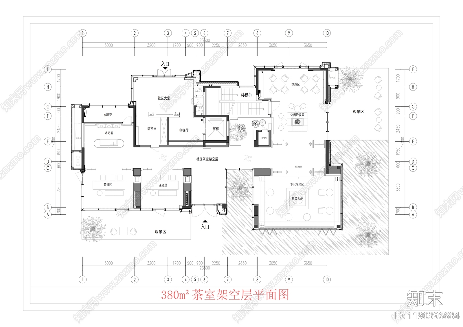 现代活动中心施工图下载【ID:1190396684】