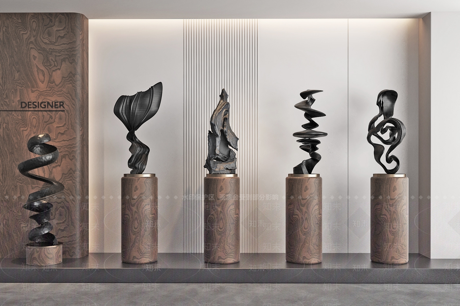 法式中古雕塑摆件SU模型下载【ID:1190400591】