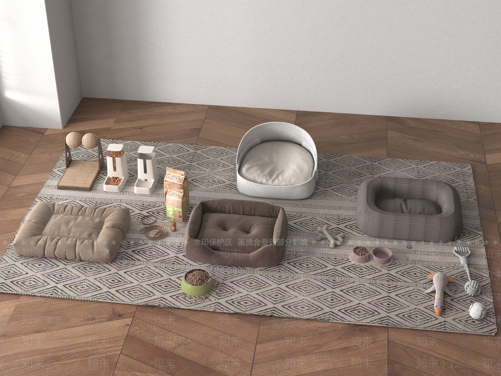 其他宠物用品SU模型下载【ID:1190404751】