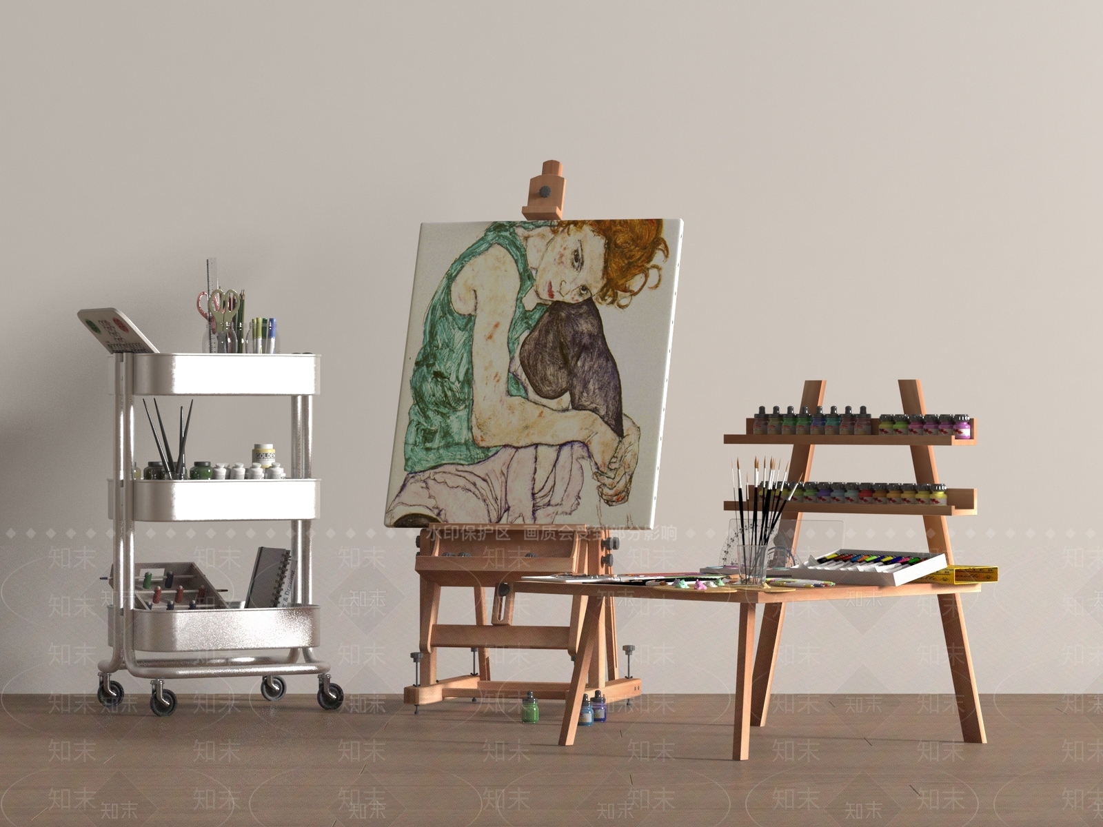 画具SU模型下载【ID:1190405084】