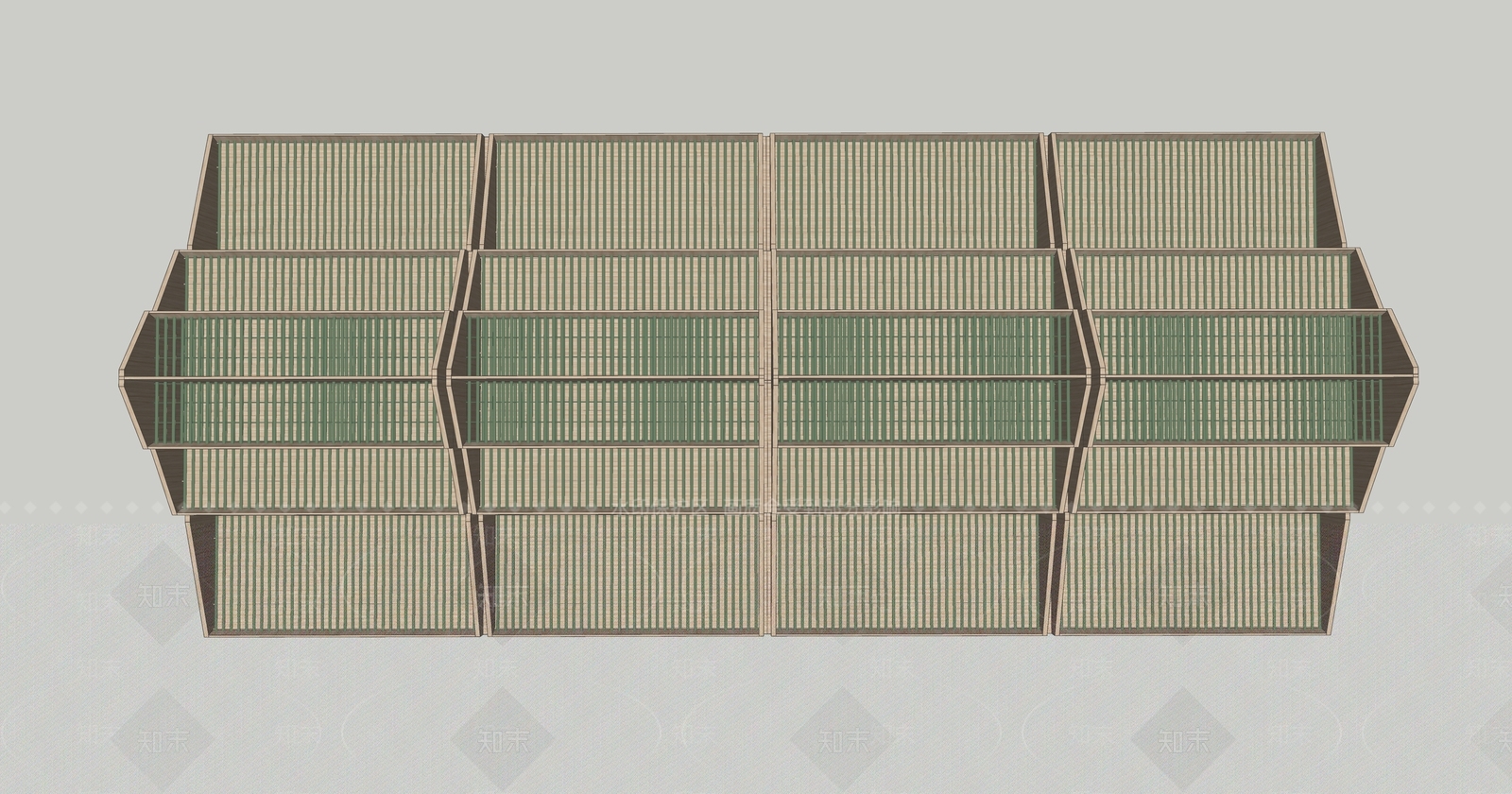 现代置物架SU模型下载【ID:1190408241】