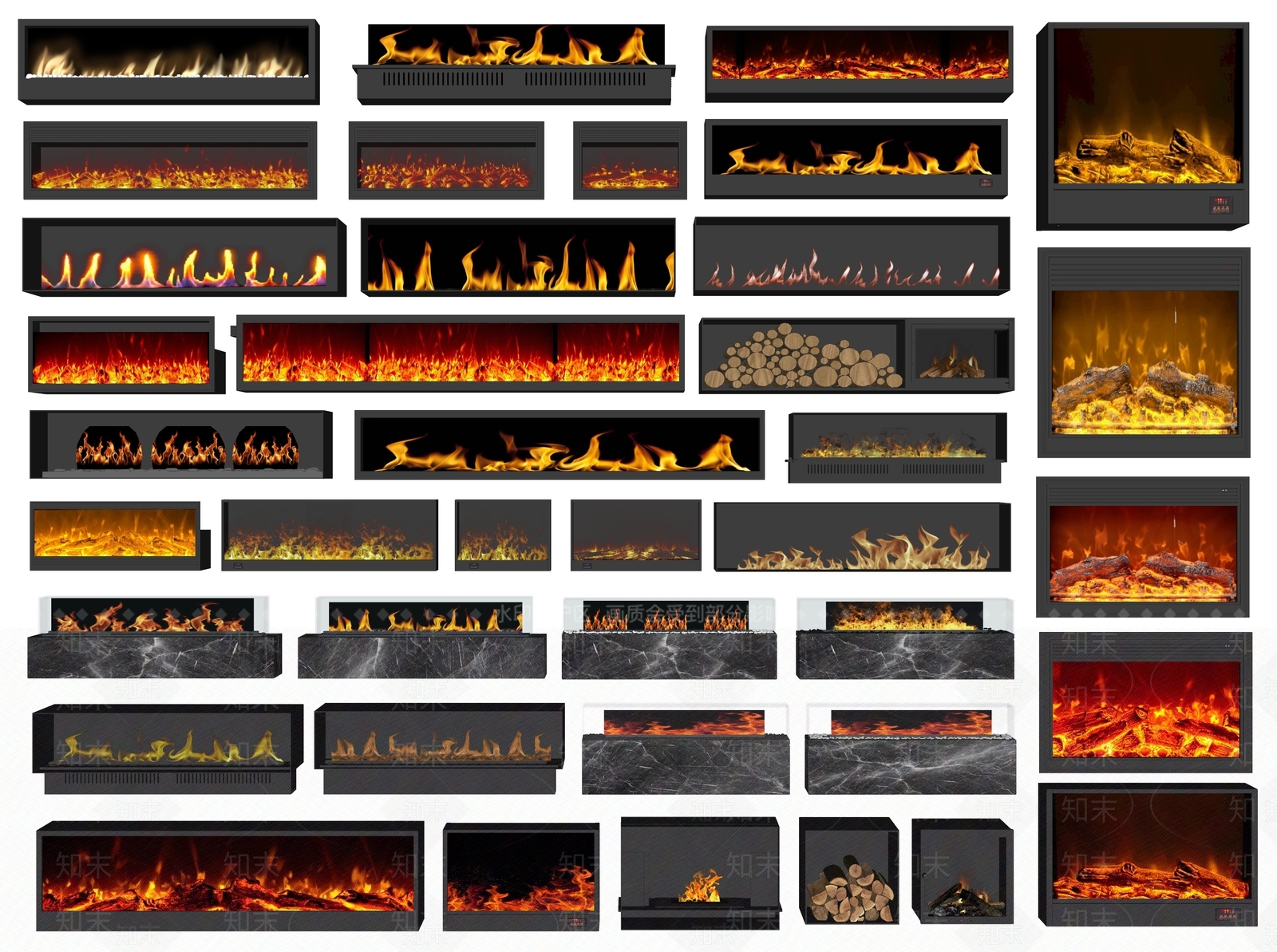 现代壁炉3D模型下载【ID:1190411660】