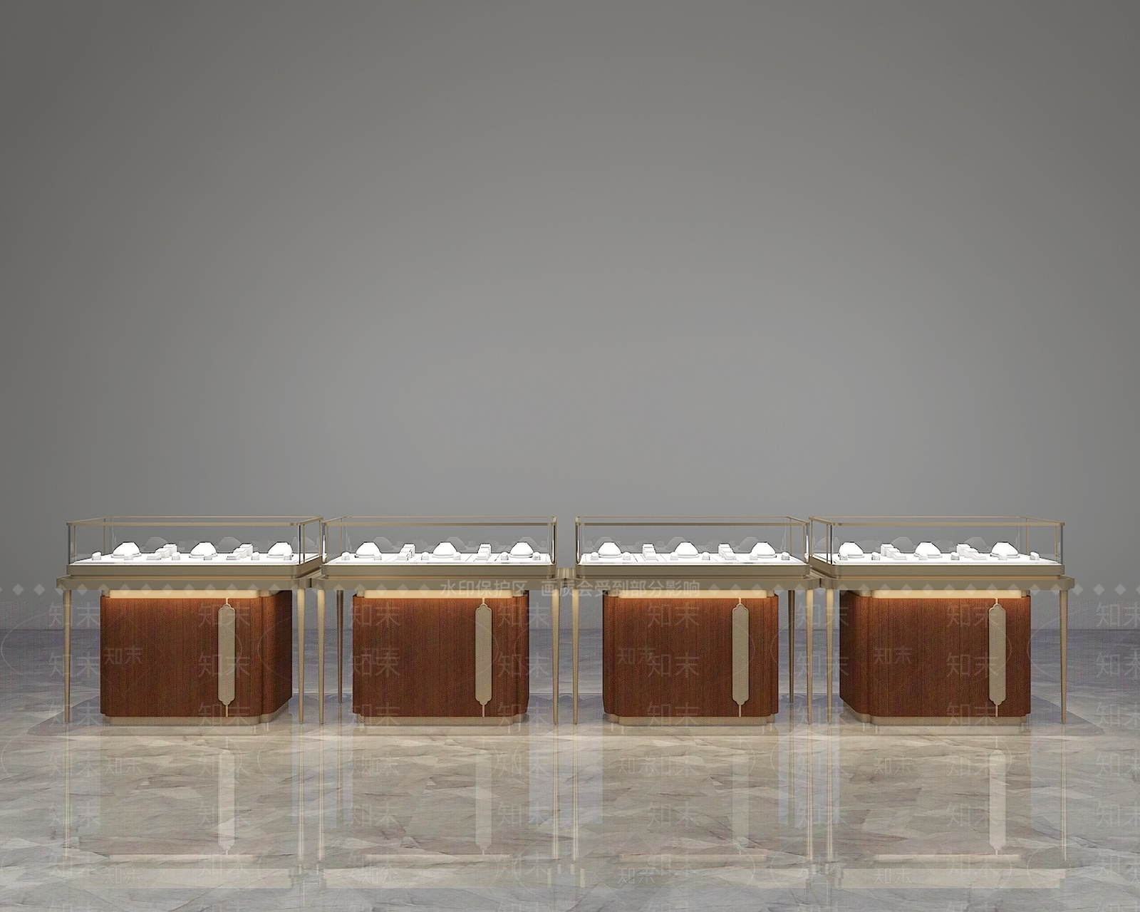 现代新中式珠宝店3D模型下载【ID:1190414882】