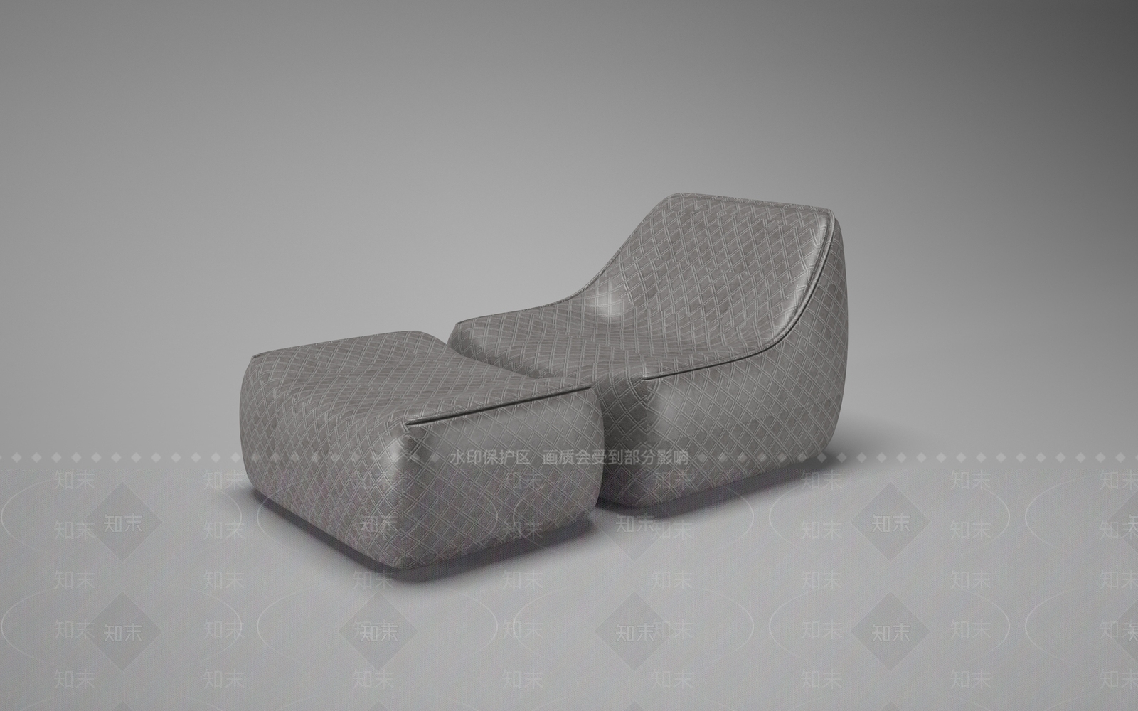 现代美式躺椅3D模型下载【ID:1190415920】