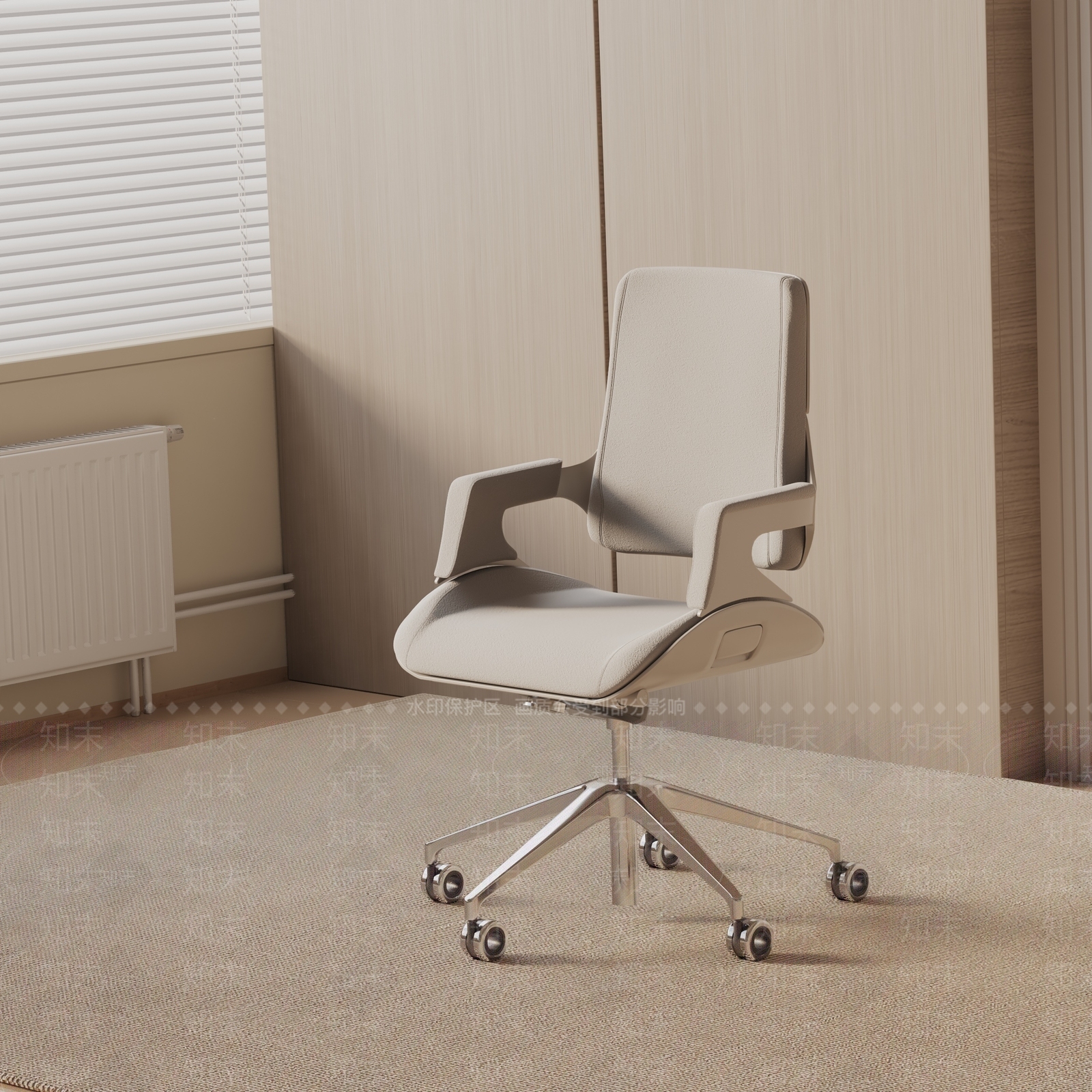 现代办公椅3D模型下载【ID:1190423351】