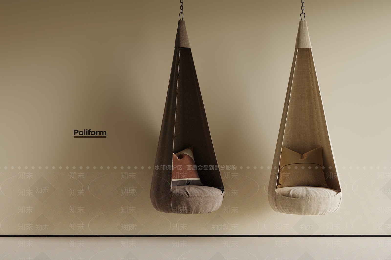 现代吊椅3D模型下载【ID:1190424153】