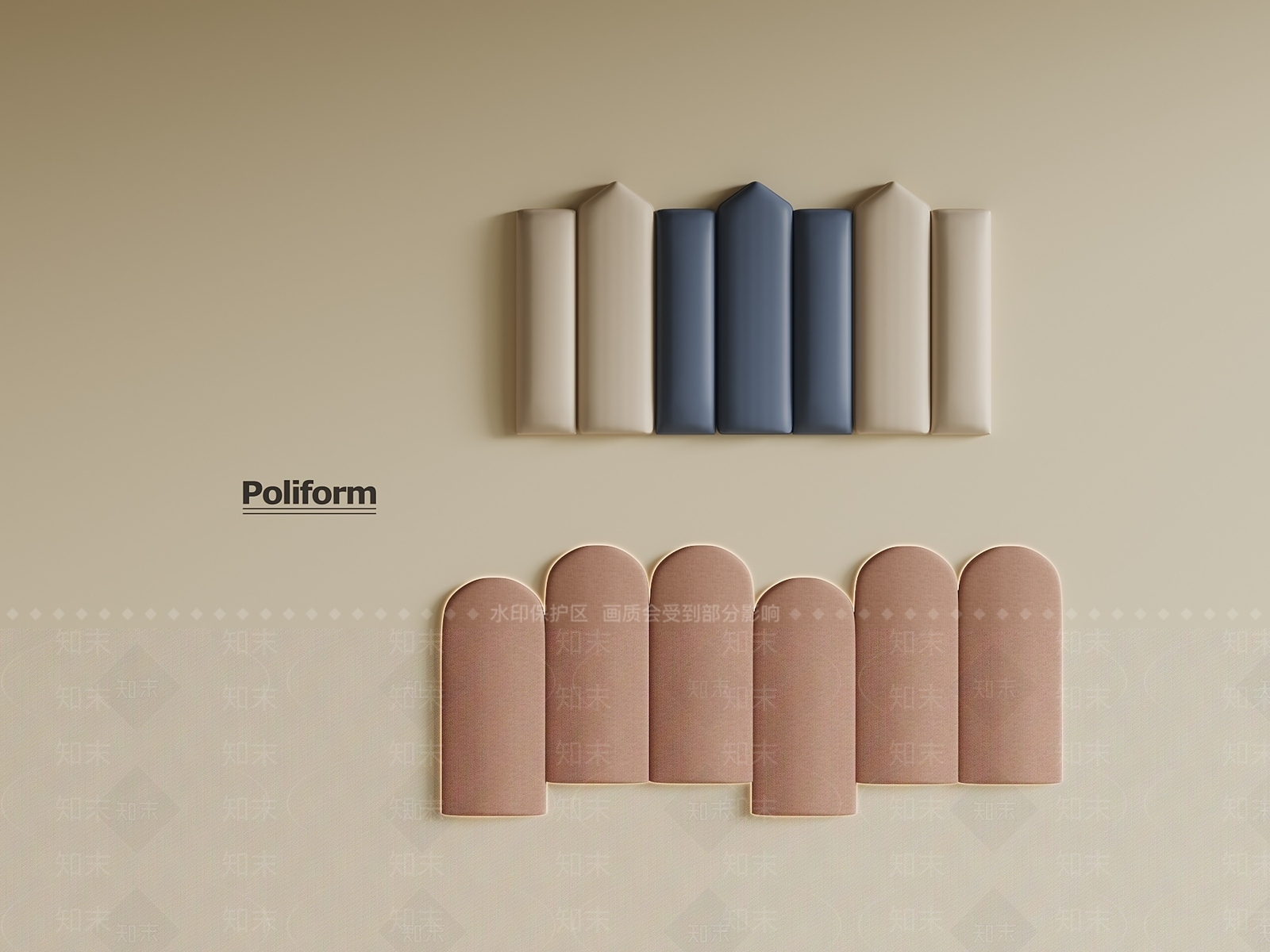 现代床品SU模型下载【ID:1190425493】