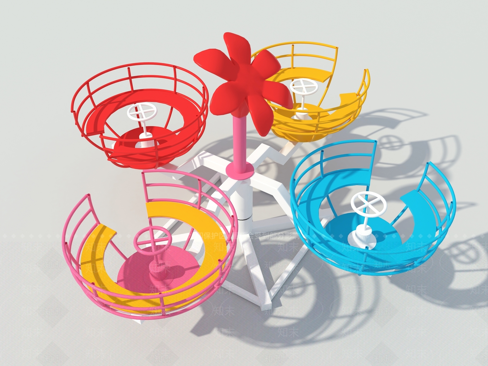 游乐设施SU模型下载【ID:1190427502】