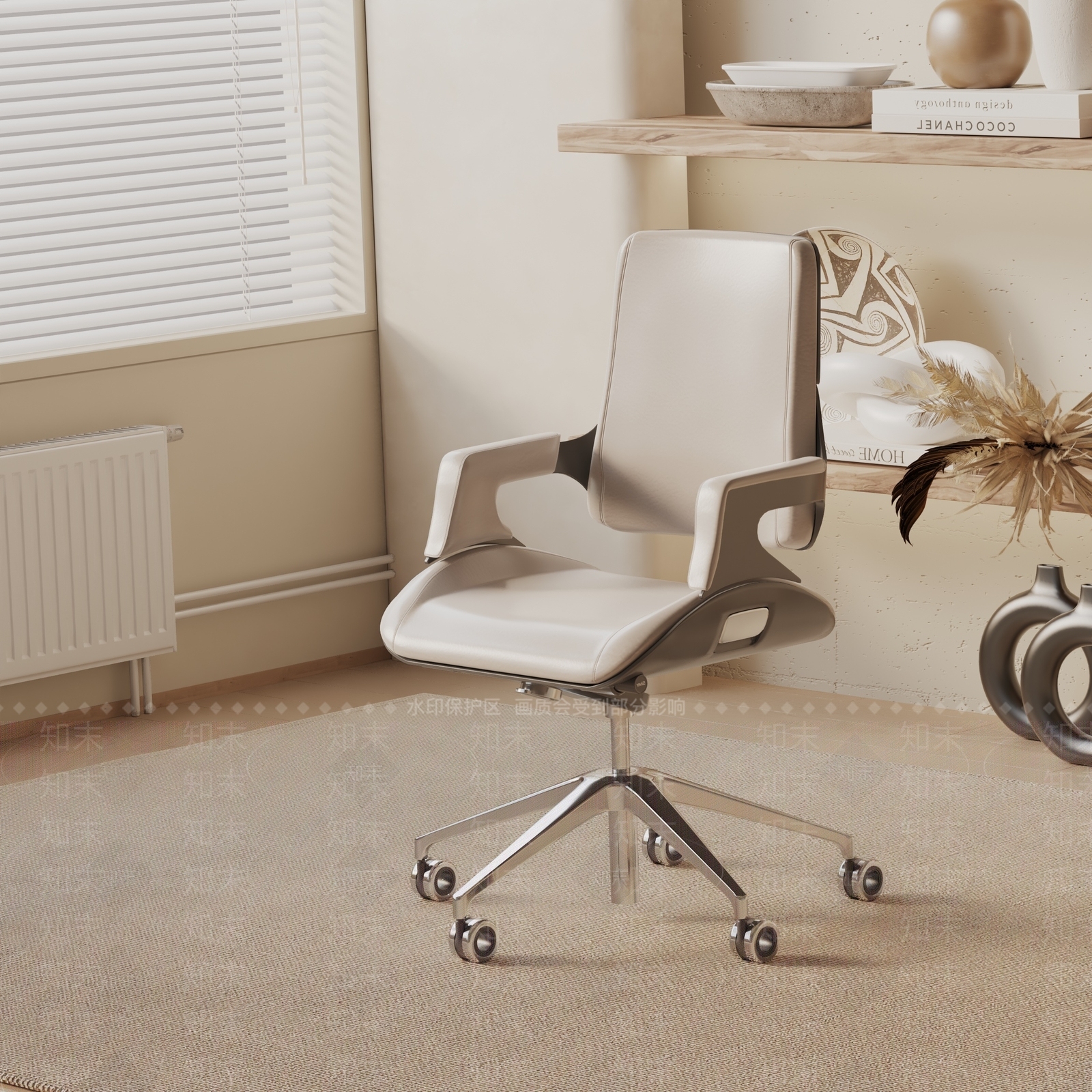 现代办公椅3D模型下载【ID:1190432446】