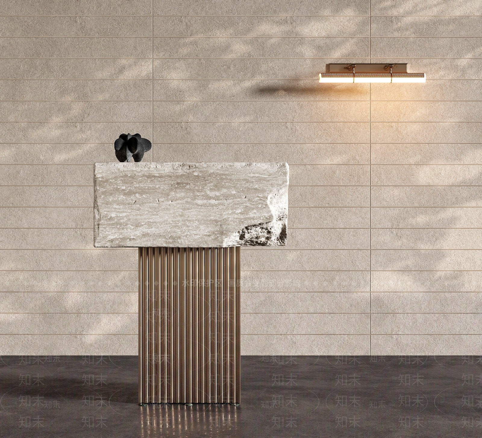 中古轻奢讲台3D模型下载【ID:1190434849】