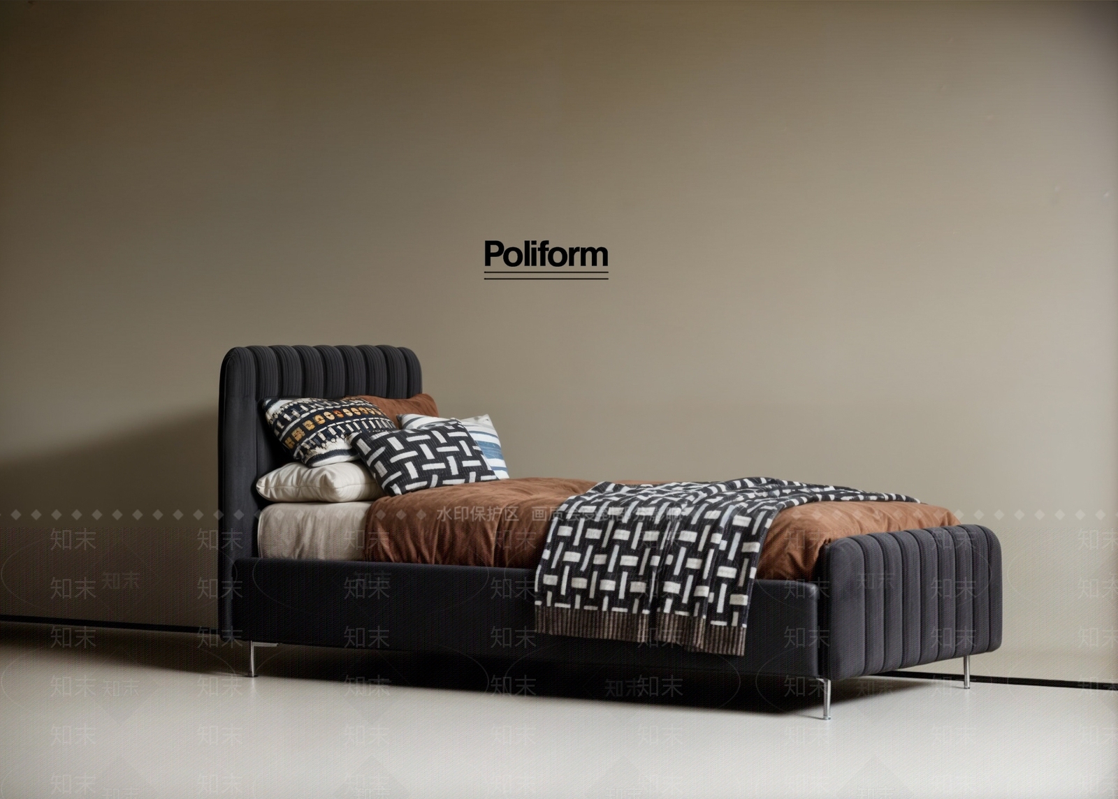 中古侘寂儿童床SU模型下载【ID:1190437060】