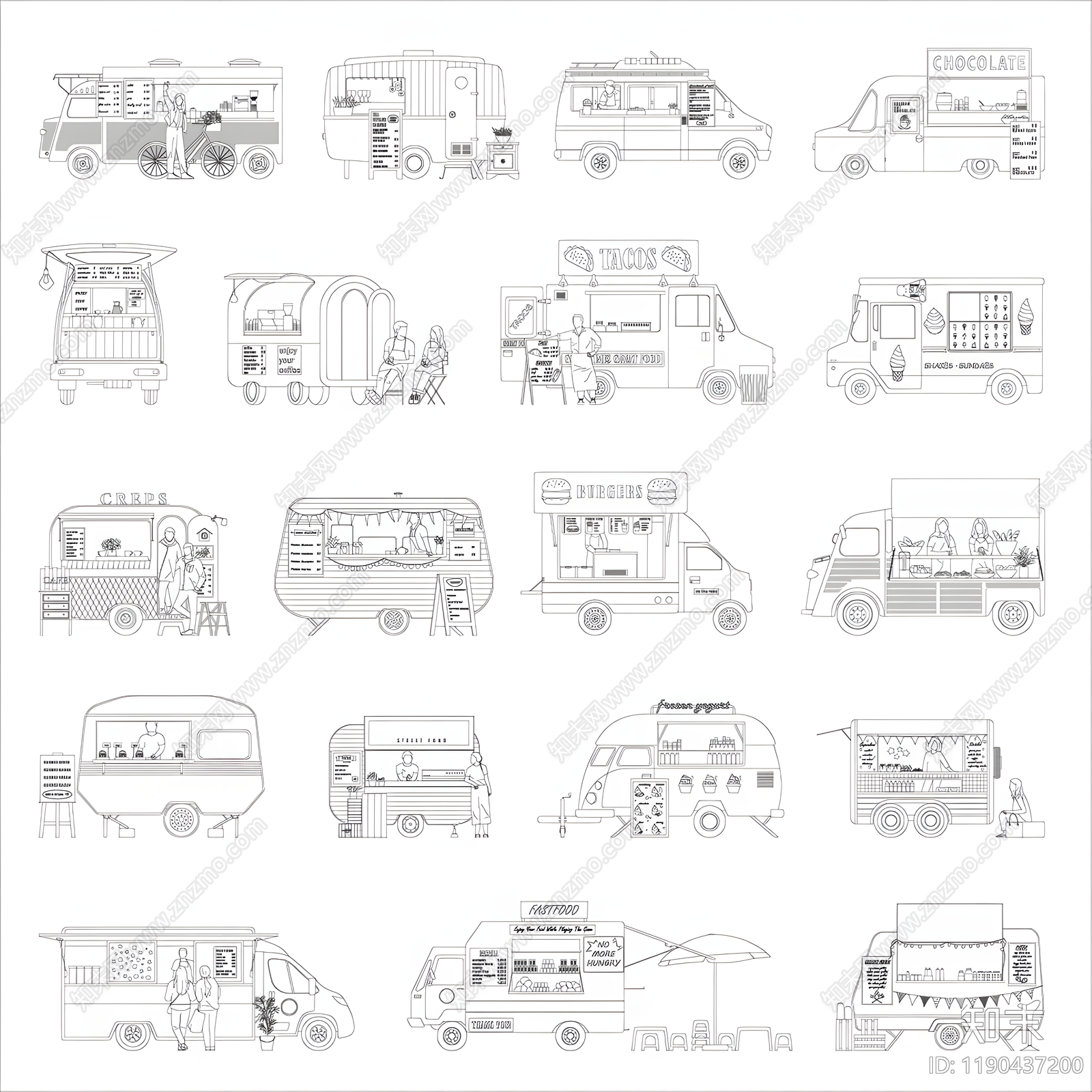 现代交通工具图库施工图下载【ID:1190437200】