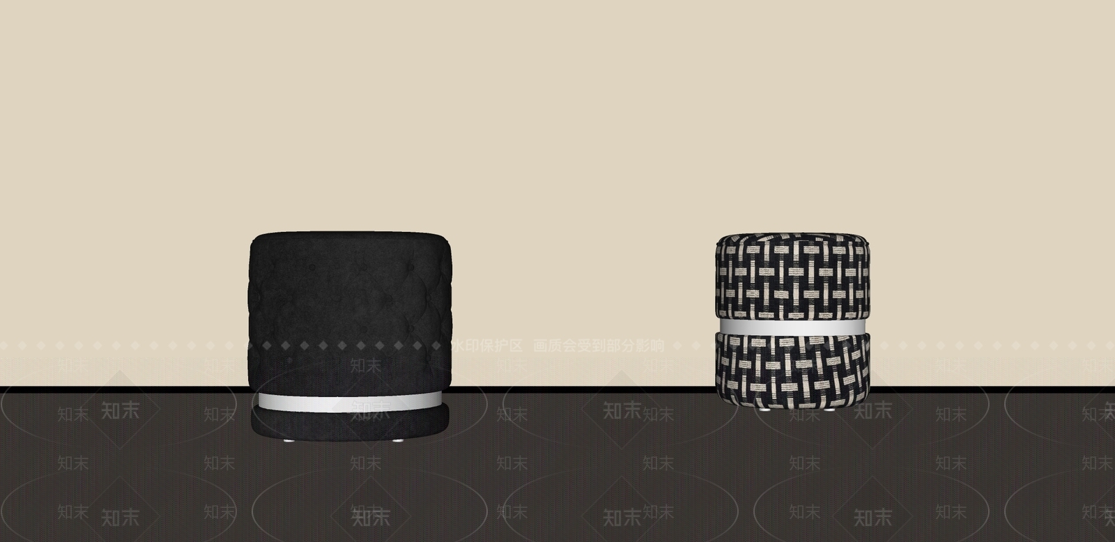 中古侘寂其他凳子SU模型下载【ID:1190438592】