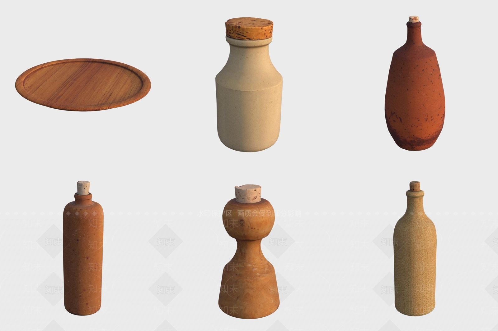 厨房用品3D模型下载【ID:1190442555】