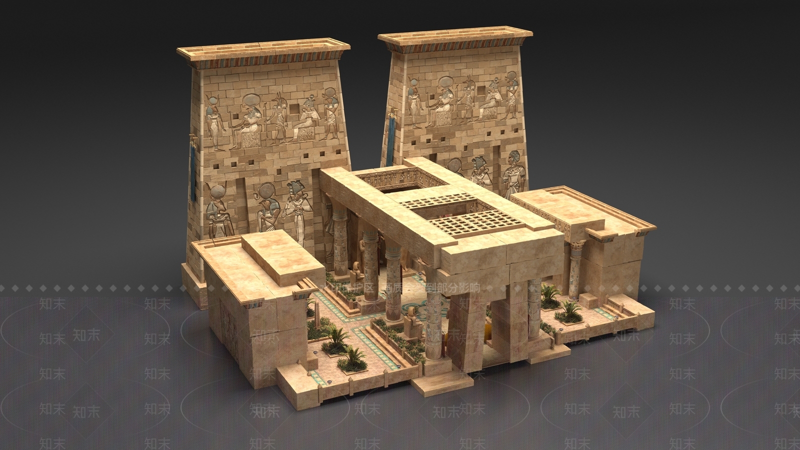 欧式古建3D模型下载【ID:1190443847】