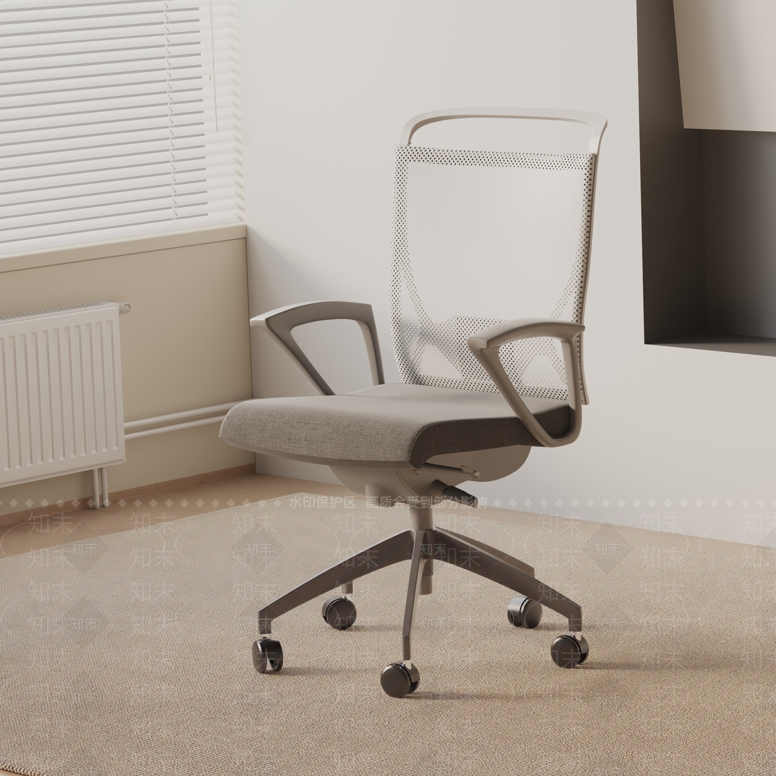现代办公椅3D模型下载【ID:1190444860】