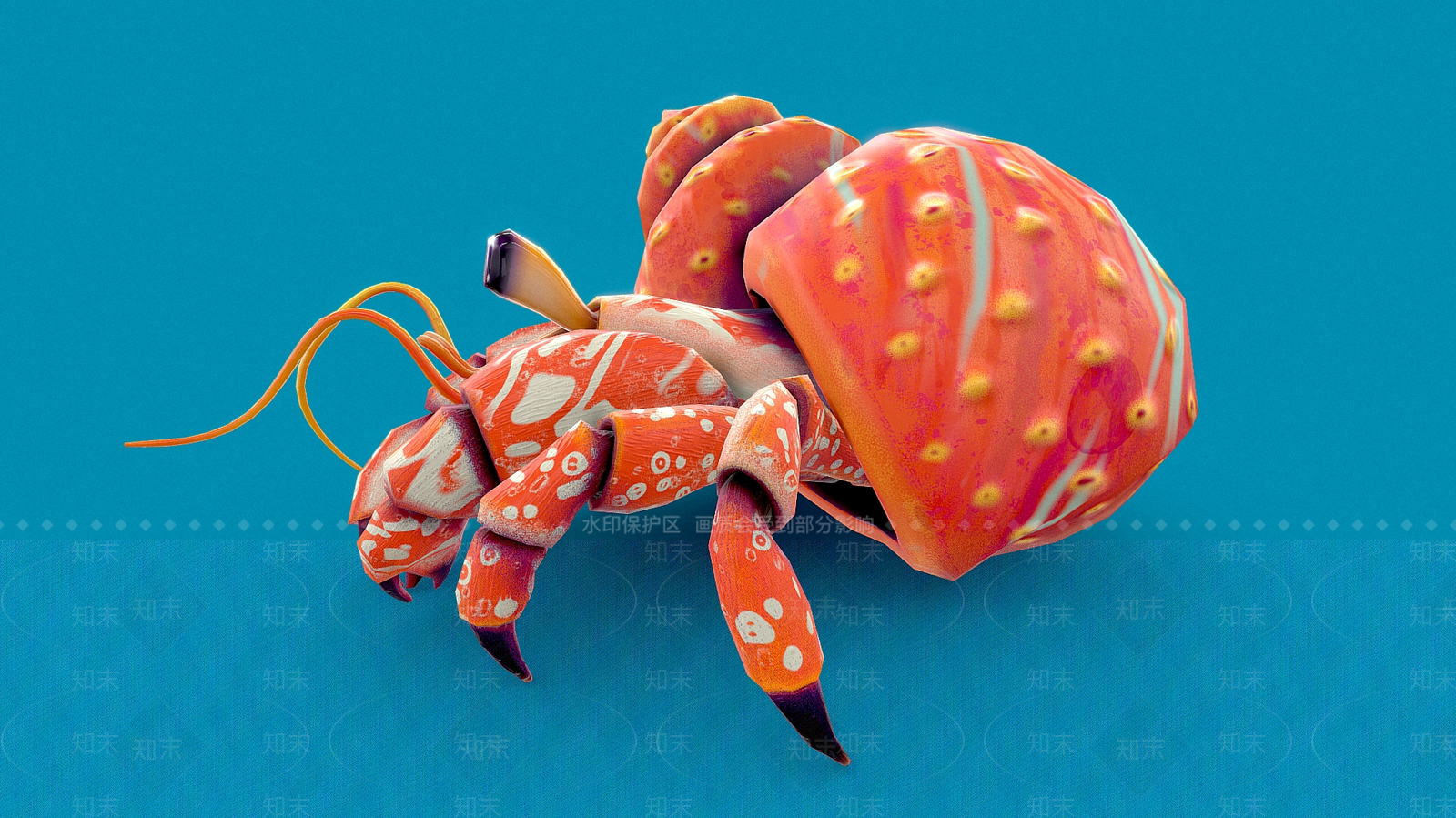 爬行类动物3D模型下载【ID:1190448998】