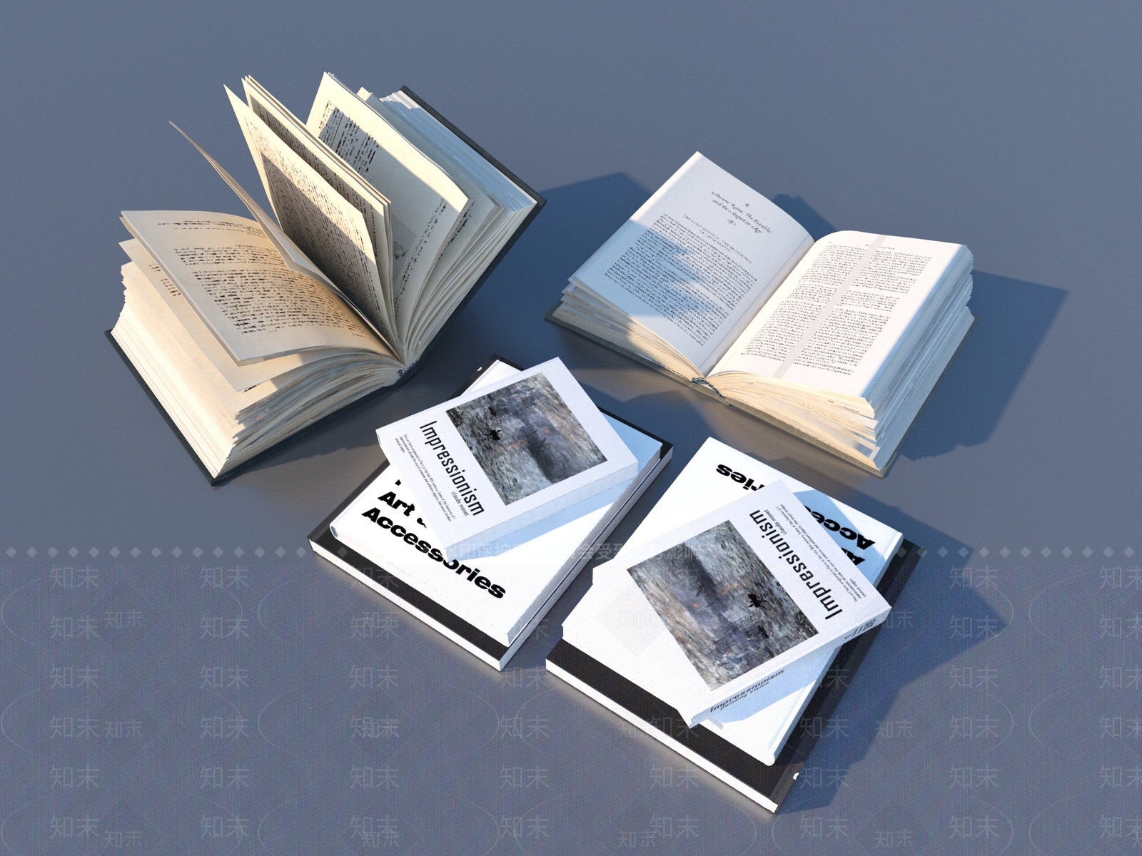 书籍3D模型下载【ID:1190449137】