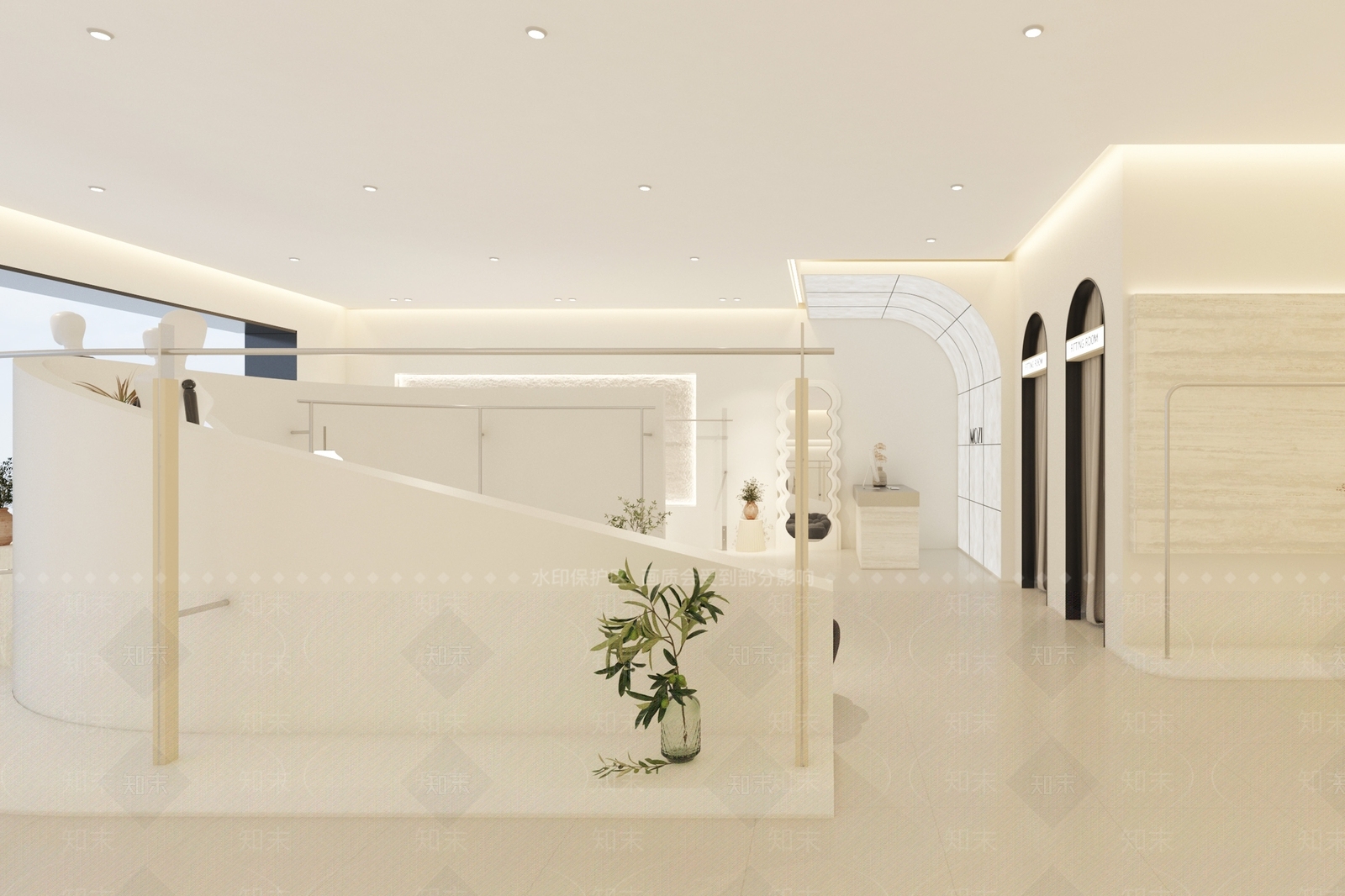 现代服装店3D模型下载【ID:1190450455】