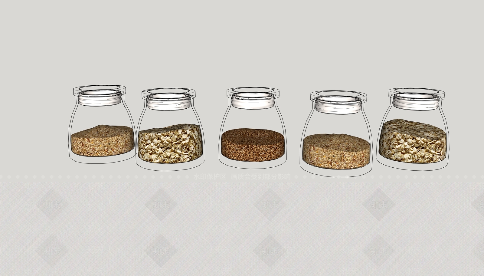 调味品SU模型下载【ID:1190452199】