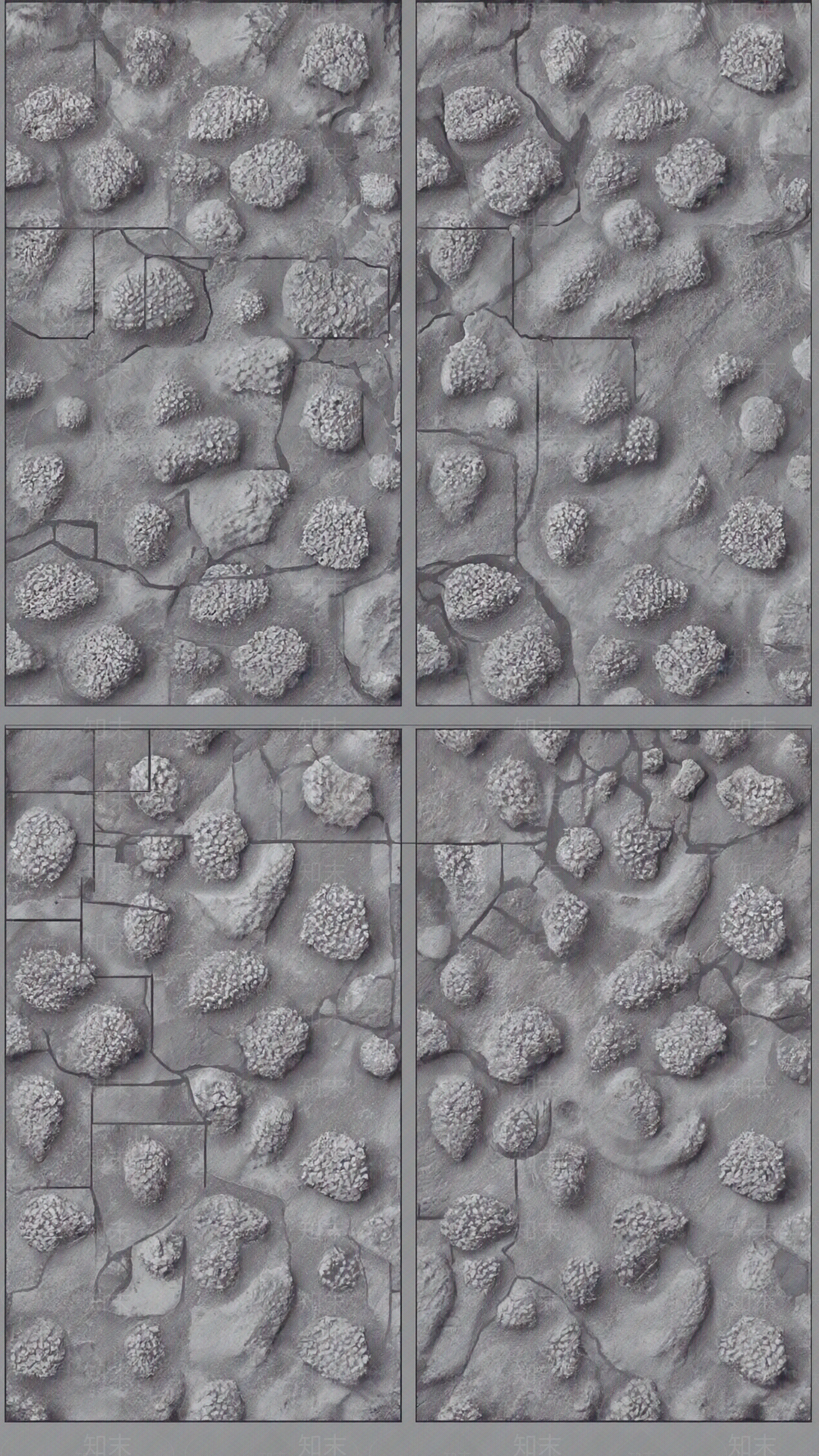 现代蘑菇石贴图下载【ID:1190452761】