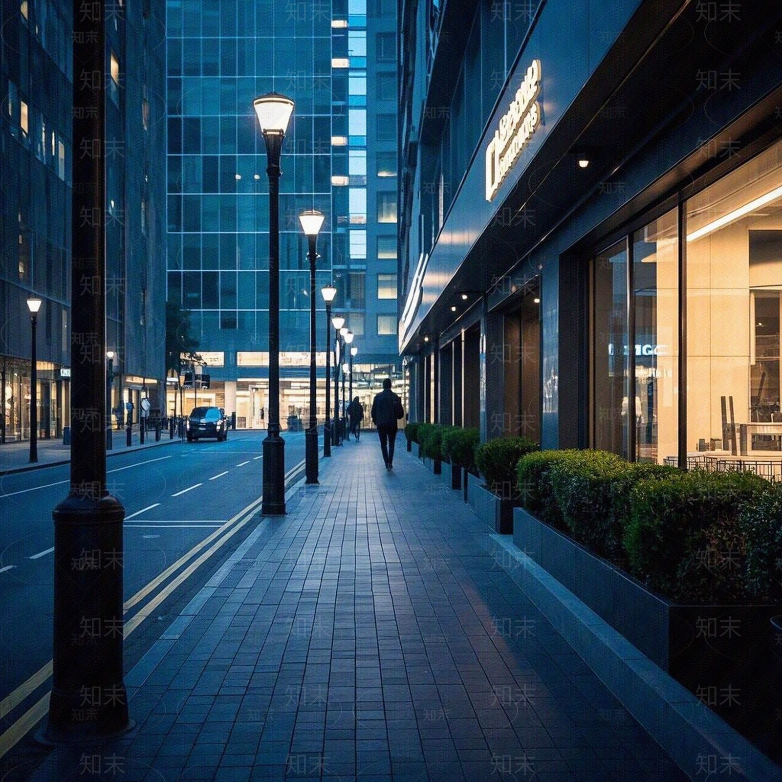 现代城市外景贴图下载【ID:1190456555】