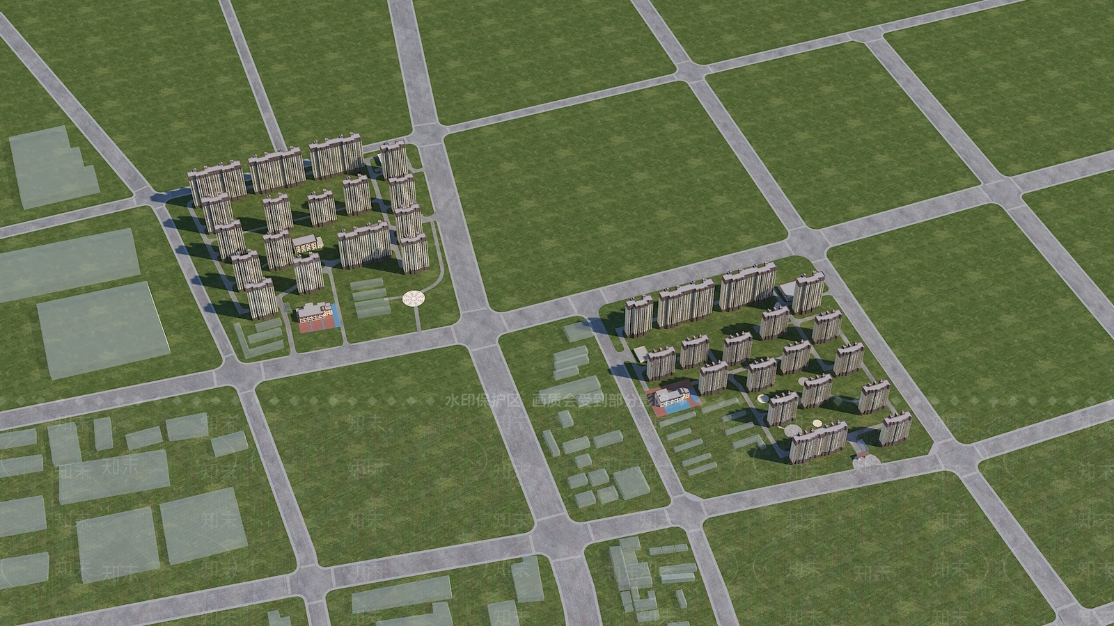 现代高层住宅3D模型下载【ID:1190457142】