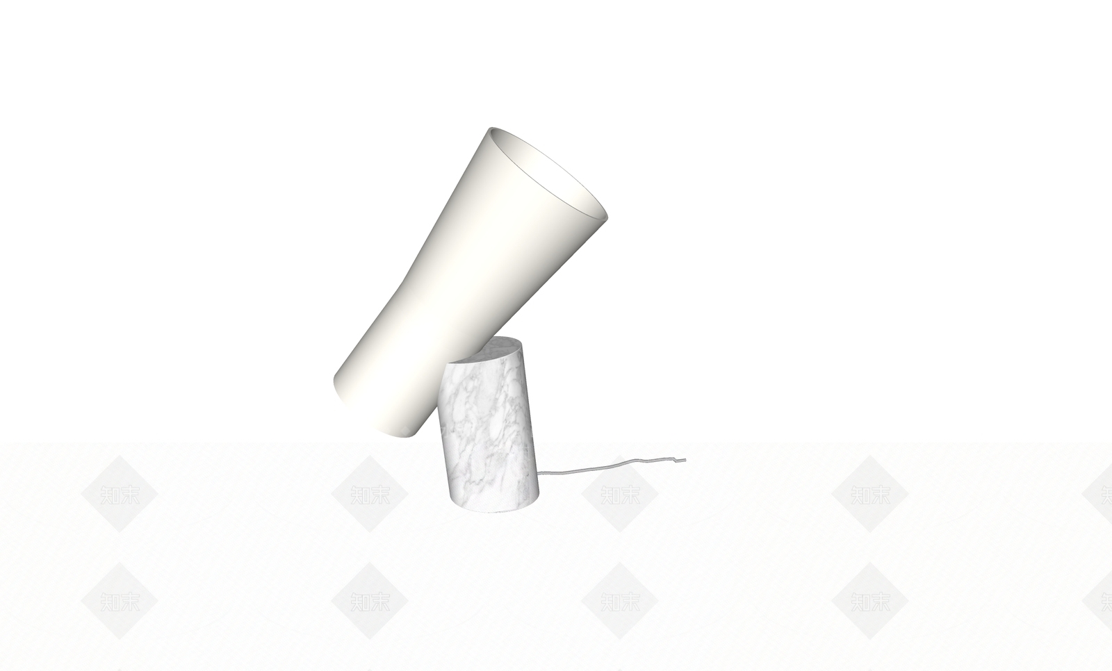 现代中古台灯3D模型下载【ID:1190465915】