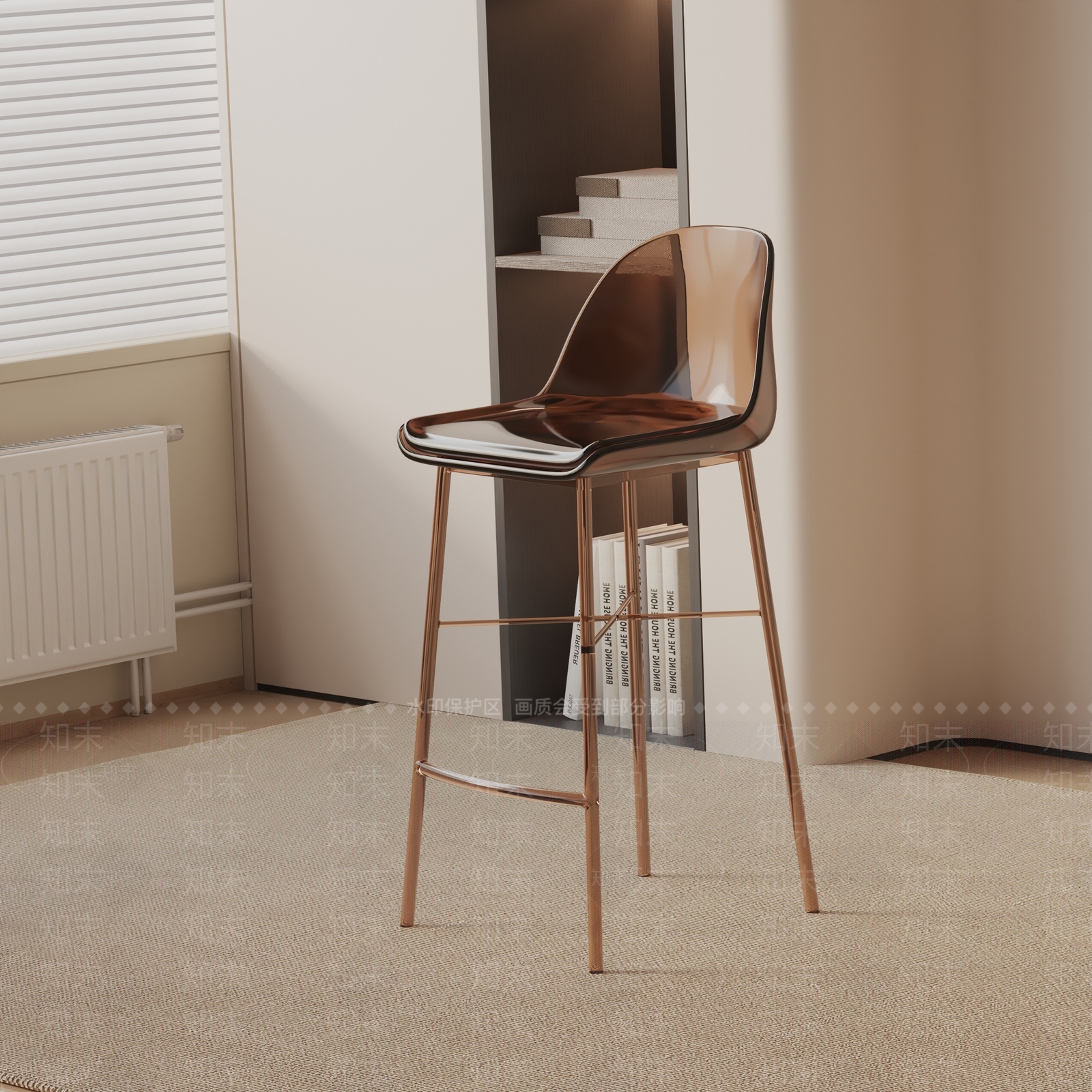 现代吧椅3D模型下载【ID:1190466468】