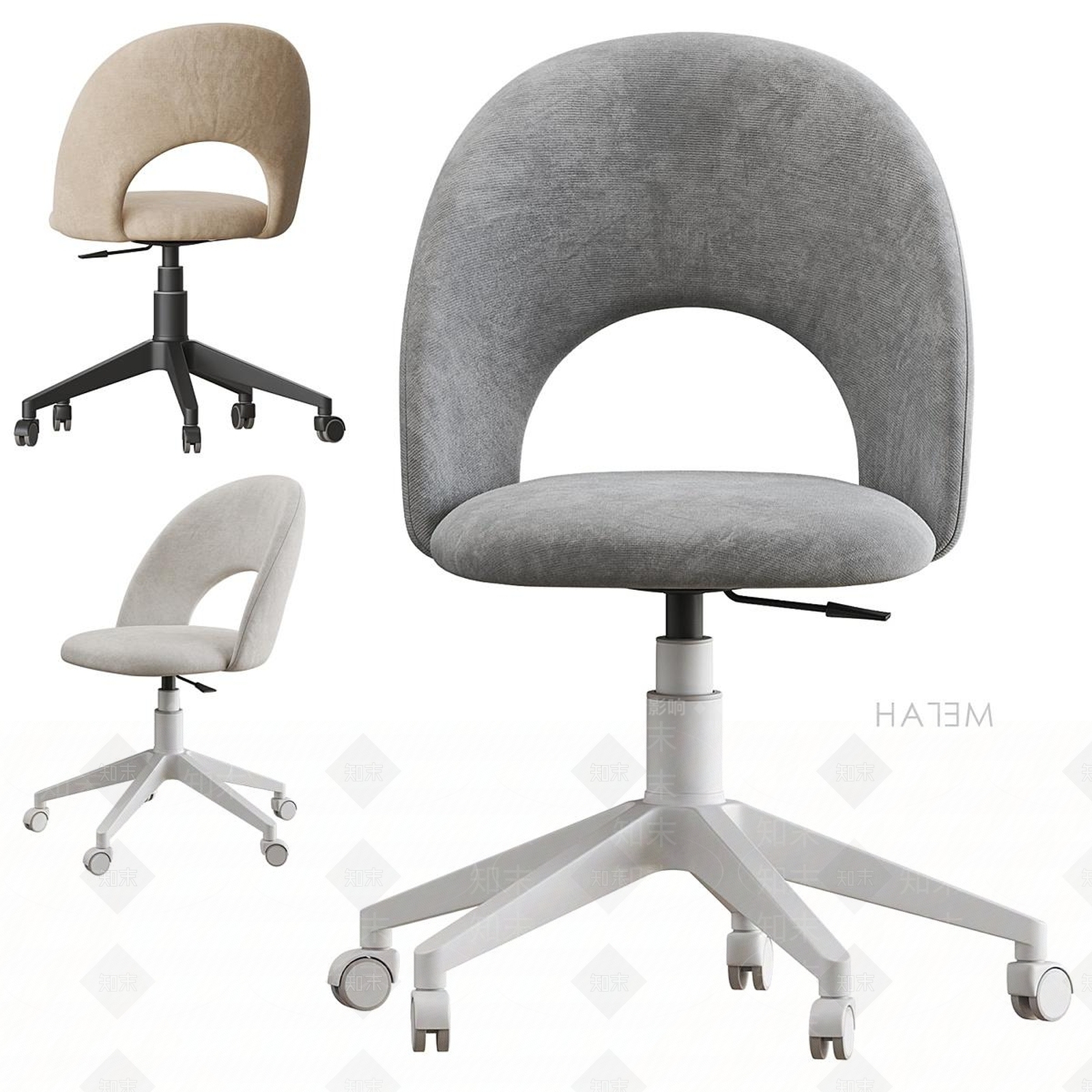 现代办公椅3D模型下载【ID:1190470703】