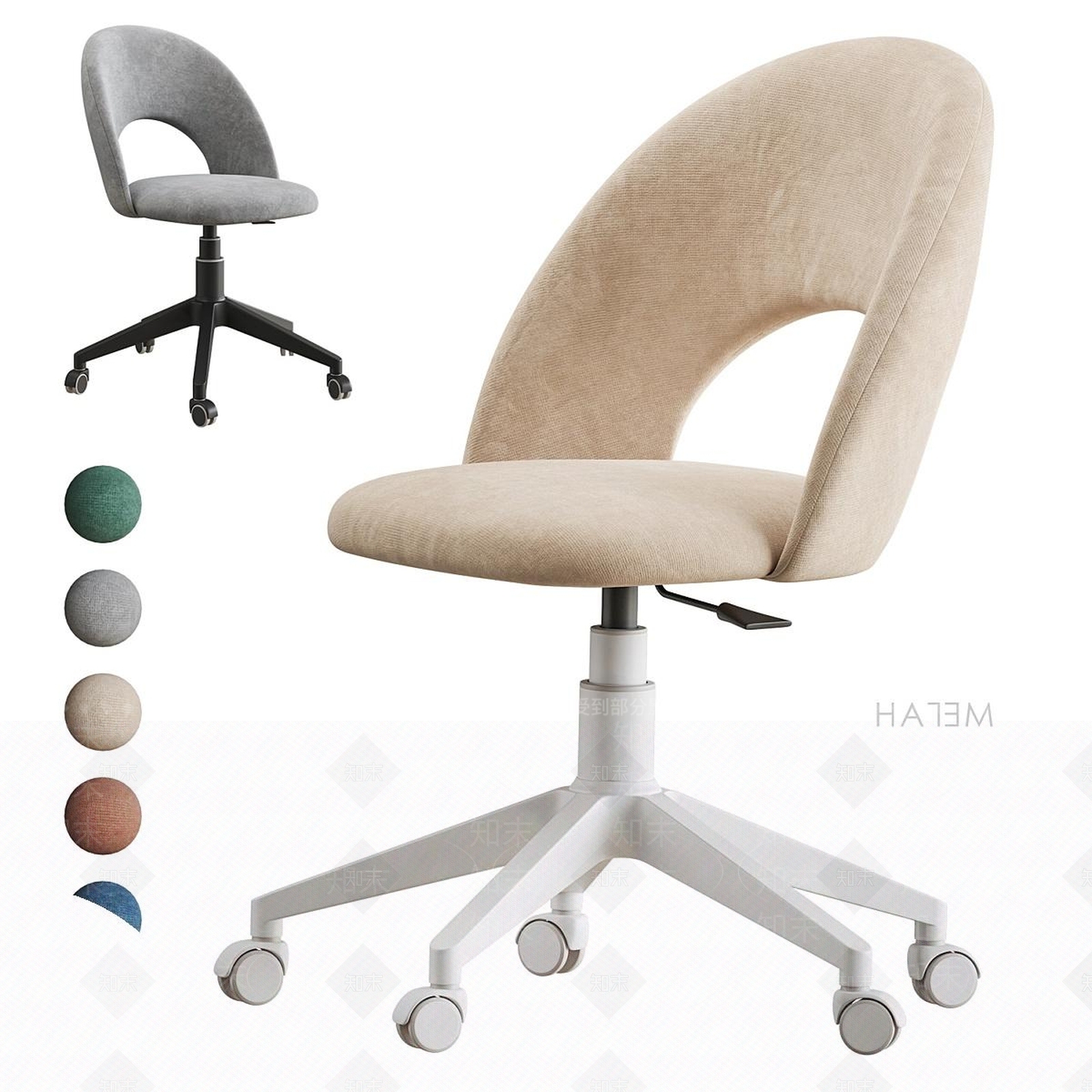 现代办公椅3D模型下载【ID:1190470703】