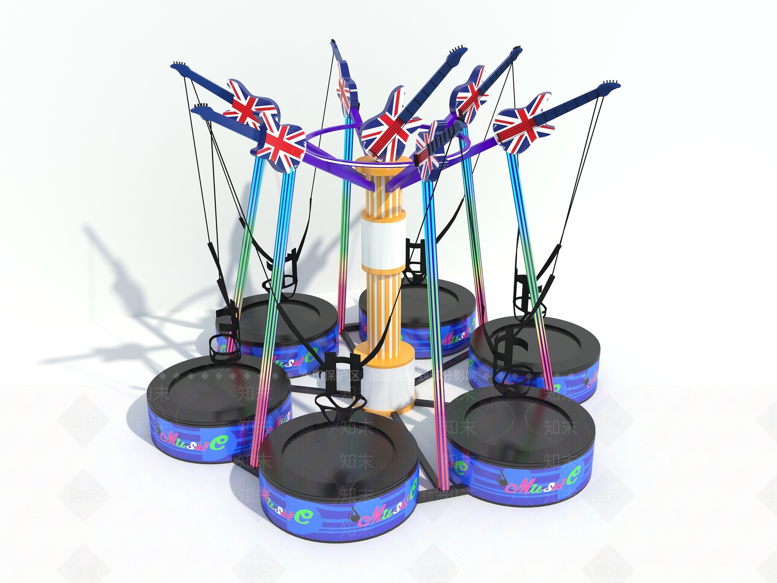 游乐设施SU模型下载【ID:1190474743】