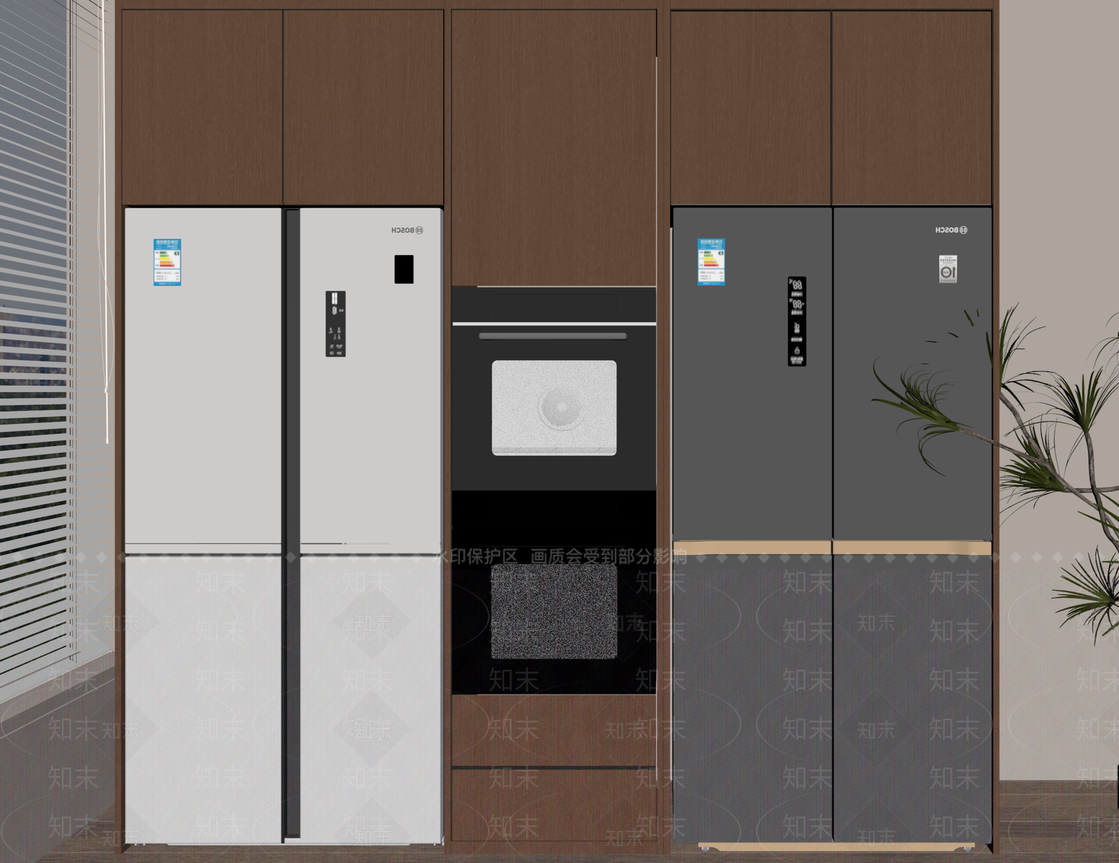 冰箱SU模型下载【ID:1190476876】