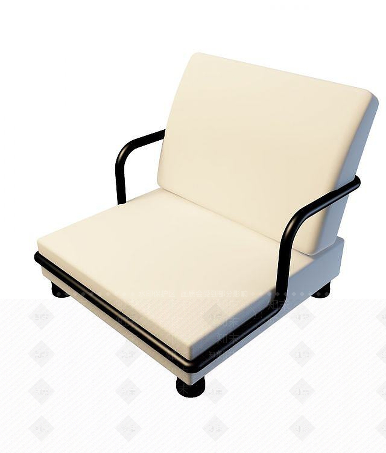 现代休闲椅3D模型下载【ID:1200104280】